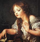 Jean Baptiste Greuze Young Girl Weeping for her Dead Bird USA oil painting artist